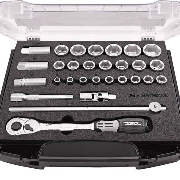 日本正規品 マタドール (1/2SQ)ソケットレンチセット 29PCS (81454114)(4040674238121) MATADOR