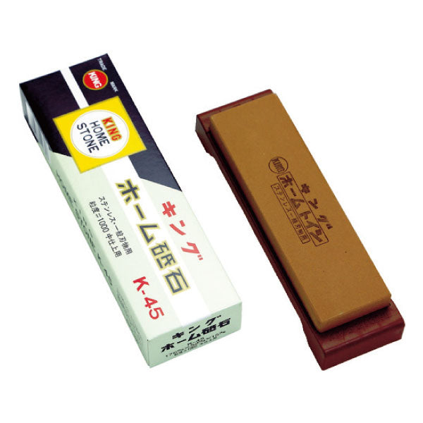 松永トイシ キング砥石 キングホーム砥石 K-45 0300070 176x52x15 粒度#1000 中仕上げ用 一般家庭包丁研ぎ用