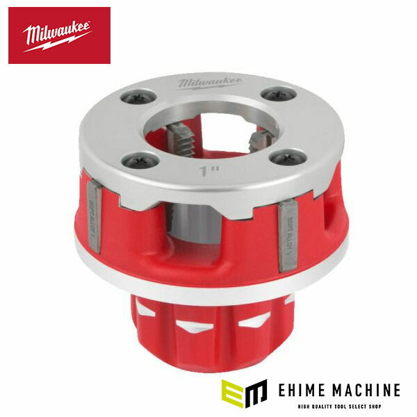 日本正規品 ミルウォーキー 鋼管用チェーザ(4枚)付ダイヘッド 1”(25A) (4932480247)(4573592056039) milwaukee