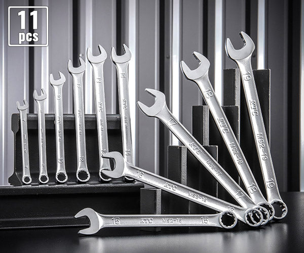 KTC MS2-11P コンビネーションレンチ 11点セット 7-19mm(MS2-07/08/10/12/13/14/15/16/17/18/19) エヒメマシンオリジナルセット 定価合計19,987円(税込/2025-09-23基準)