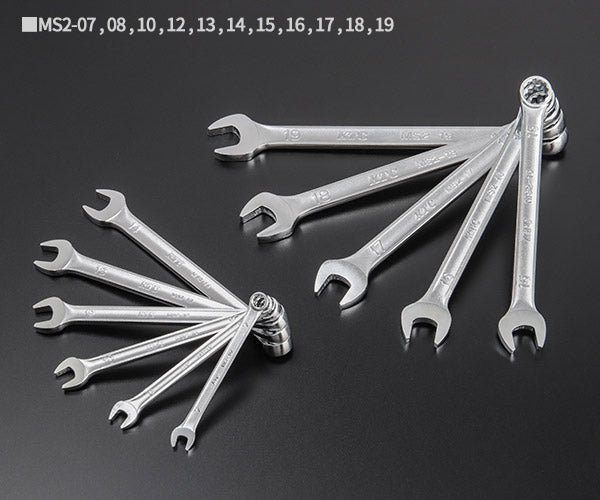 KTC MS2-11P コンビネーションレンチ 11点セット 7-19mm(MS2-07/08/10/12/13/14/15/16/17/18/19) エヒメマシンオリジナルセット 定価合計19,987円(税込/2025-09-23基準)