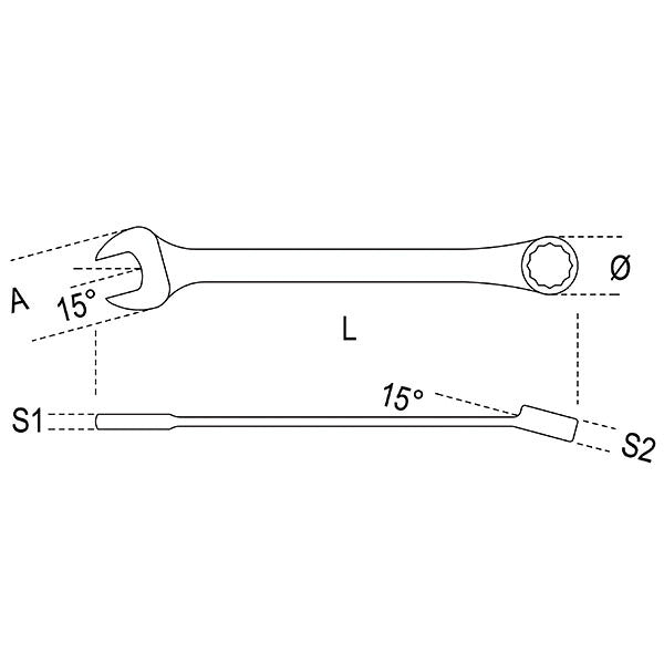 日本正規品 ベータ コンビネーションレンチ 35mm (42 35)(8054809161617) Beta