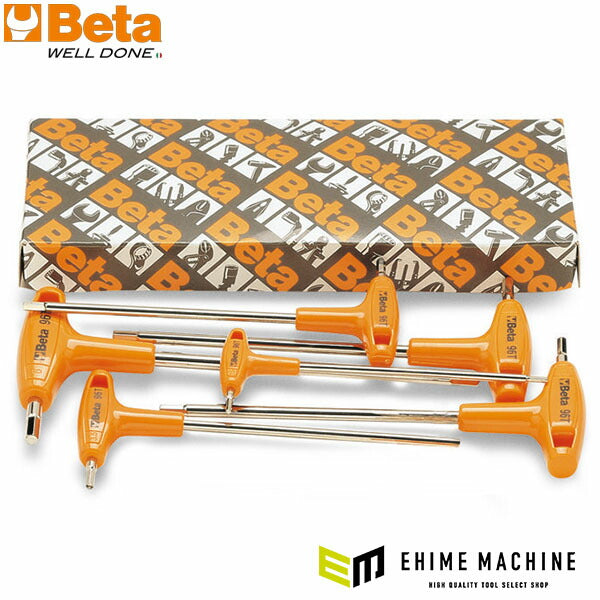 日本正規品 ベータ T型ハンドル六角レンチセット 6本組 (96T/S6)(8014230199481) Beta