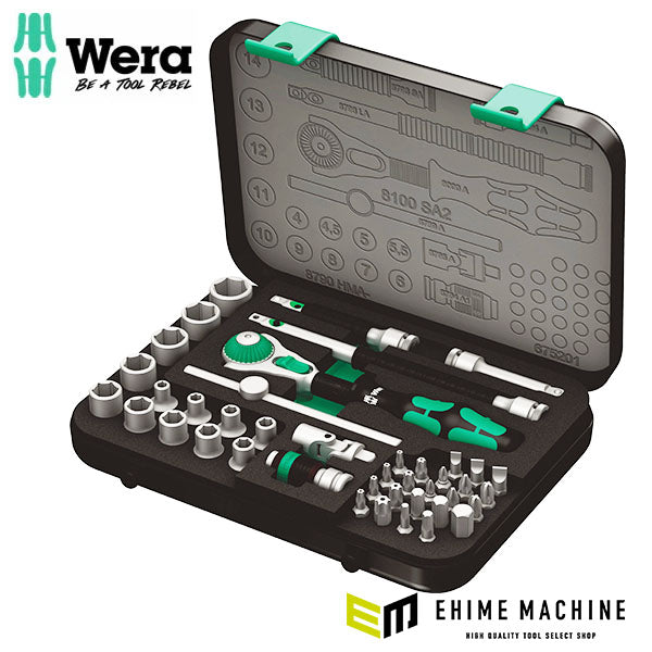 日本正規品 ヴェラ 1/4DR ソケットレンチセット(ZYKLOP) (003533)(4013288121103) ベラ Wera