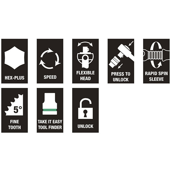 日本正規品 ヴェラ 1/4DR ソケットレンチセット(ZYKLOP) (003533)(4013288121103) ベラ Wera