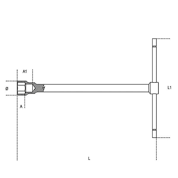 日本正規品 ベータ スライド式Tハンドルソケットレンチ 12mm (950 12)(8014230038155) Beta