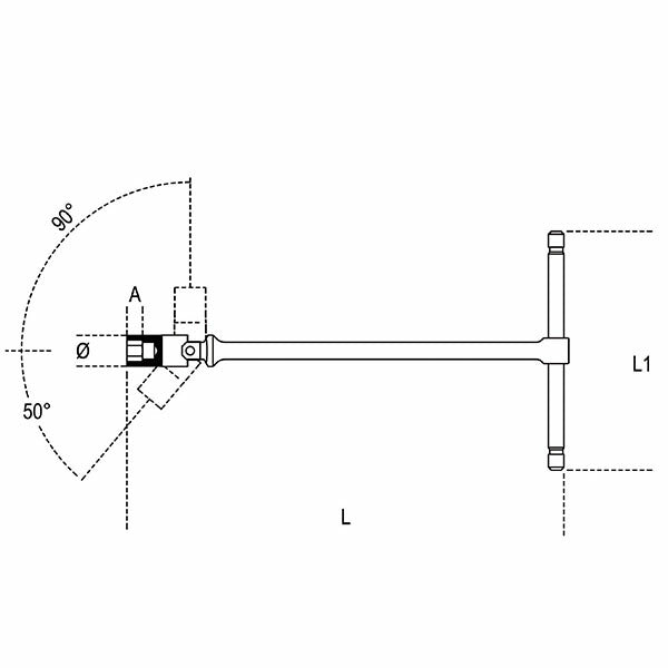 日本正規品 ベータ スライド式Tハンドルスイベルソケットレンチ 10mm (952 10)(8014230038544) Beta