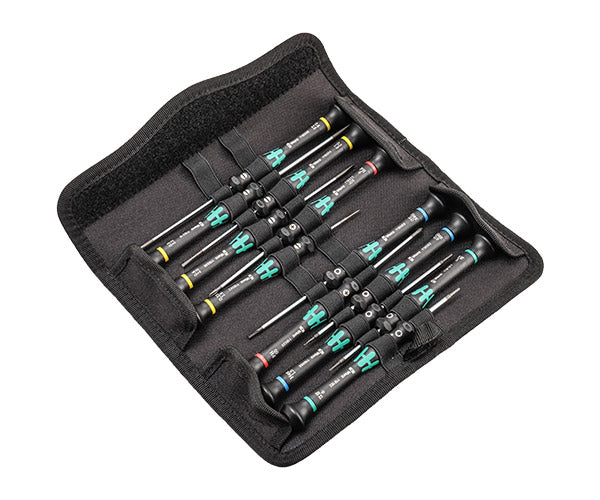 日本正規品 Wera 073675 精密ドライバーセット12本組 ポーチ付き プラス・マイナス・六角・トルクス 05073675001 ヴェラ ベラ
