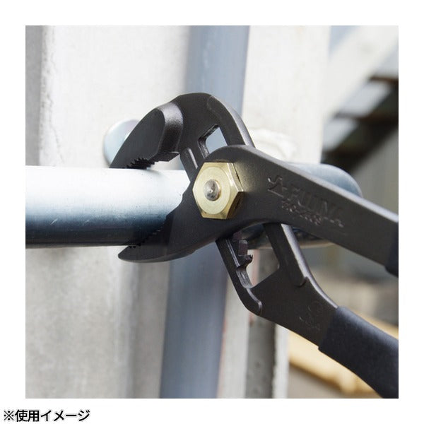 フジ矢 ウォーターポンププライヤー(黒金・バネ付き) (110-250S-BG)(4952520853023) FUJIYA 工具