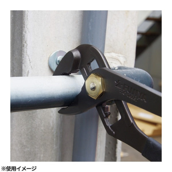 フジ矢 ウォーターポンププライヤー(黒金・バネ付き・ドライバー付き) (110-250SD-BG)(4952520853030) FUJIYA 工具