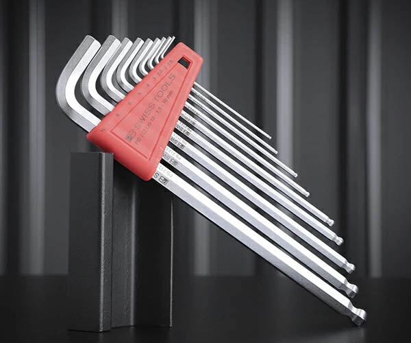 日本正規品 PBスイスツールズ ホルダー付ボールポイントロング六角レンチセット 9本組 (212.LH-10CN) (7610733235476)