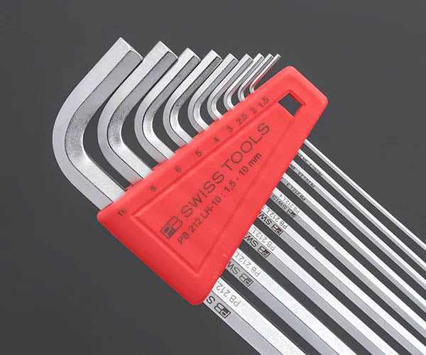 日本正規品 PBスイスツールズ ホルダー付ボールポイントロング六角レンチセット 9本組 (212.LH-10CN) (7610733235476)