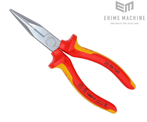 日本正規品 クニペックス 絶縁ラジオペンチ 1000V (2506-160)(4003773033806) 業務向け KNIPEX