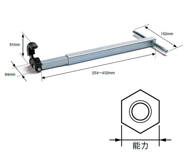 RIDGID 1017 ベースンレンチ 31175