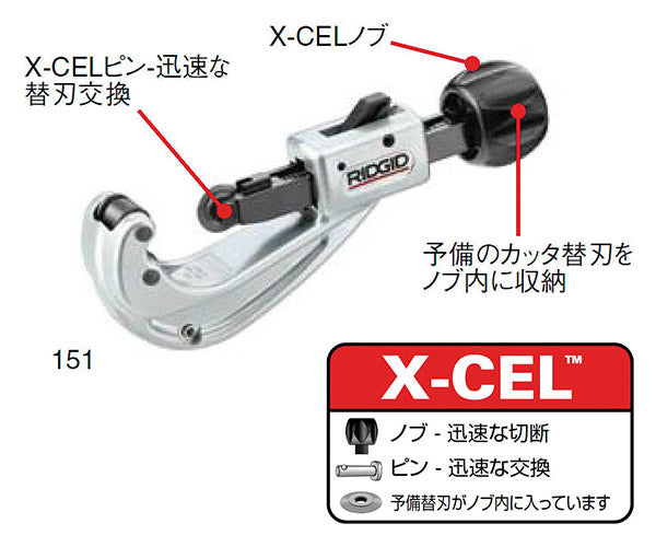 RIDGID クィックアクション・チューブカッター 151ーJ 39942