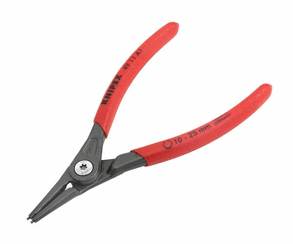 日本正規品 クニペックス 軸用精密スナップリングプライヤー 直 (4911-A1)(4003773048725) 業務向け KNIPEX