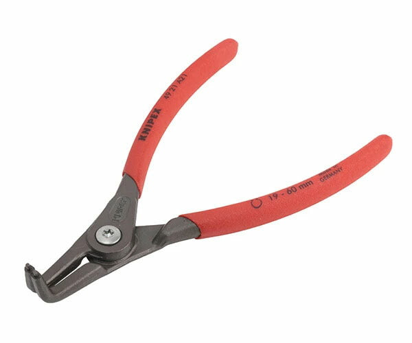 日本正規品 クニペックス 軸用精密スナップリングプライヤー 曲 (4921-A21)(4003773048831) 業務向け KNIPEX