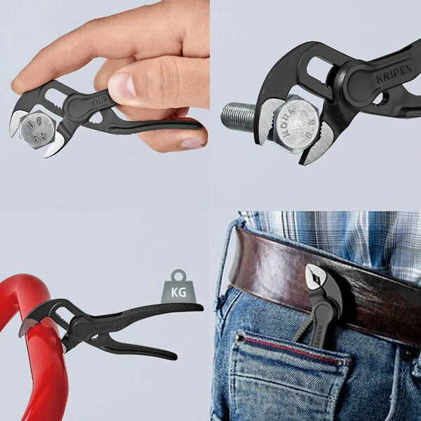 日本正規品 クニペックス コブラ ウォーターポンププライヤー (8700-100)(4003773085836) 業務向け KNIPEX