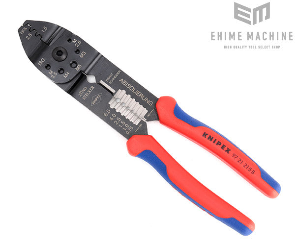 【11月の特価品】日本正規品 クニペックス クリンピングプライヤー (9721-215B)(4003773019695) 業務向け KNIPEX