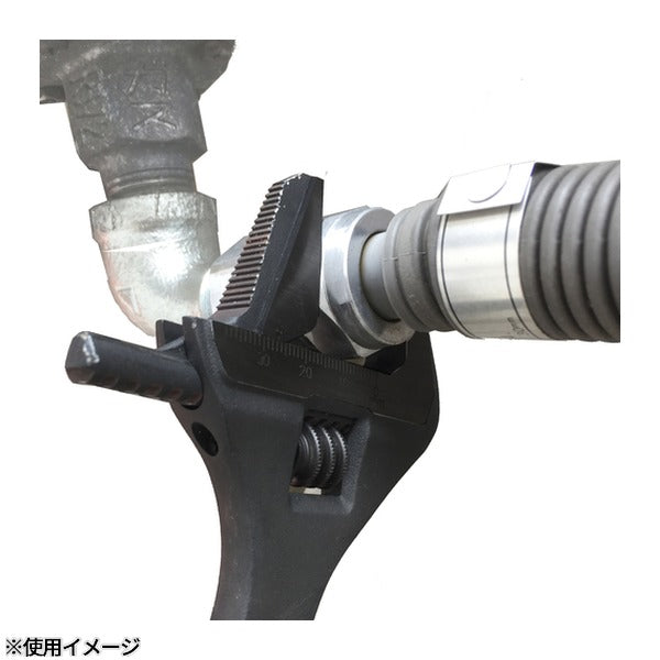 フジ矢 パイレンモンキー(黒金・グリップ付) (FLP-38-BG)(4952520852323) FUJIYA 工具