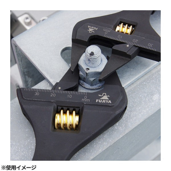 フジ矢 先薄モンキー(黒金・グリップ付) (FLT-38-BG)(4952520852316) FUJIYA 工具