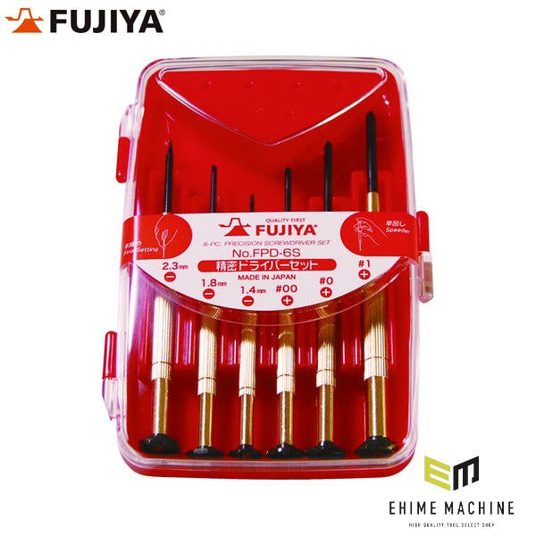 フジ矢 FPD-6S 精密ドライバーセット6本組 (FPD-6S)(4952520403112) FUJIYA 工具