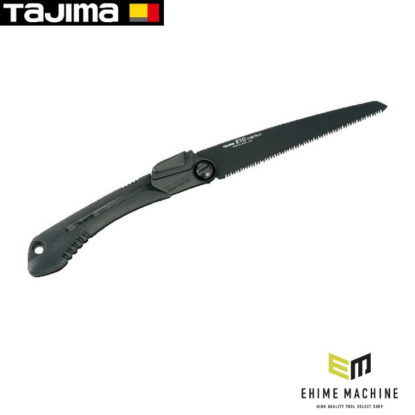 タジマ G-SAW折込厚刃210 フッ素ブラック 替刃式 (GK-A210FB)(4975364018168) TAJIMA TJMデザイン