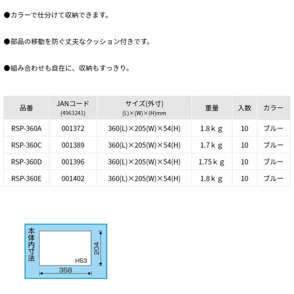 リングスター (ブルー) パーツBOX (RSP-360C)(4963241001389) RINGSTAR