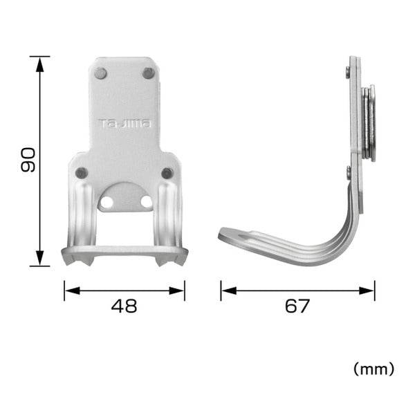 タジマ 着脱式工具ホルダーアルミ ラチェット (SFKHA-R)(4975364169105) TAJIMA TJMデザイン