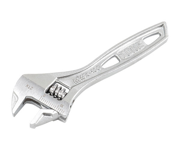 TONE ハイパーウォームモンキレンチ(目盛付) 全長100mm (MWR-100)(4953488410488) トネ