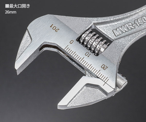 TONE ハイパーウォームモンキレンチ(目盛付) 全長150mm (MWR-150)(4953488410495) トネ