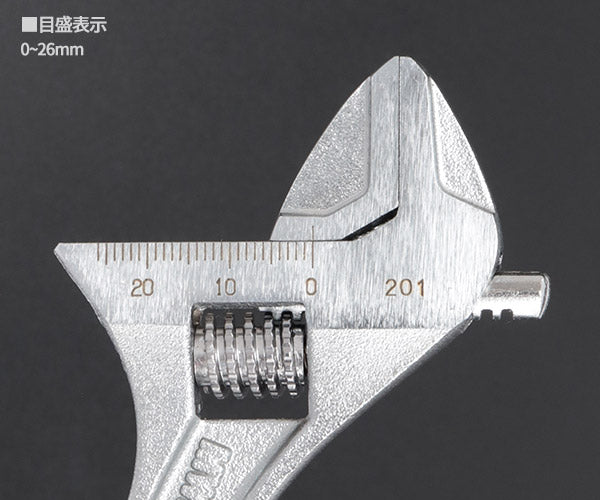 TONE ハイパーウォームモンキレンチ(目盛付) 全長150mm (MWR-150)(4953488410495) トネ