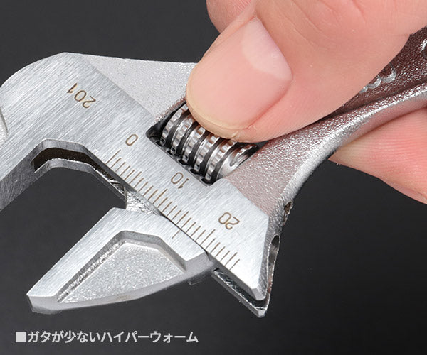 TONE ハイパーウォームモンキレンチ(目盛付) 全長150mm (MWR-150)(4953488410495) トネ