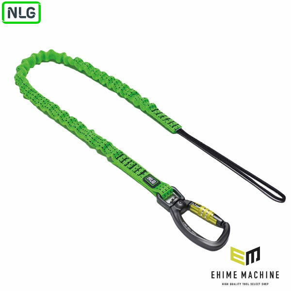 NLG スイベル式 伸縮ツールランヤード 80~120cm 5kg (101372)(5060572180246) Never Let Go エヌエルジー イギリス