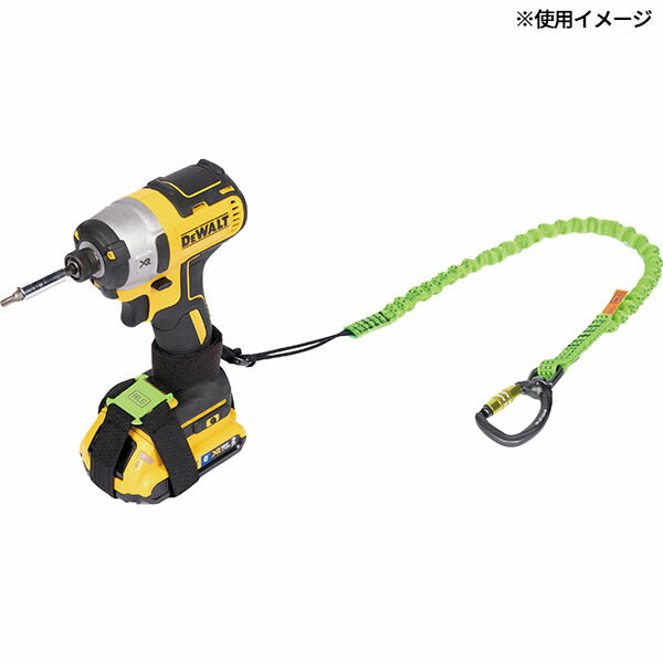 NLG スイベル式 伸縮ツールランヤード 80~120cm 5kg (101372)(5060572180246) Never Let Go エヌエルジー イギリス