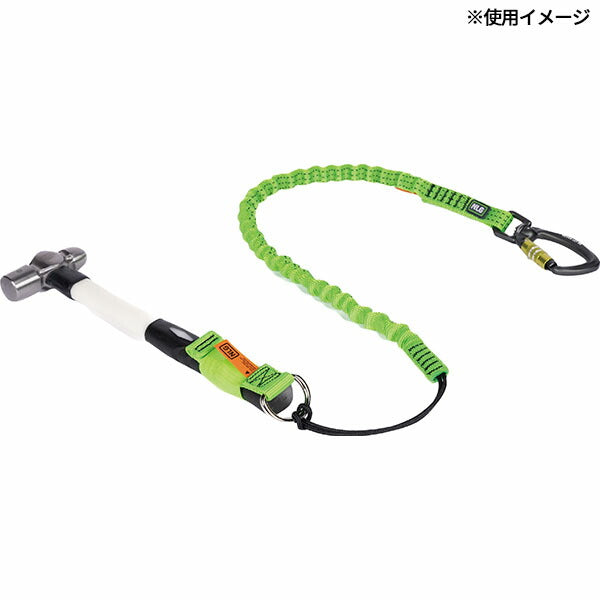 NLG スイベル式 伸縮ツールランヤード 80~120cm 5kg (101372)(5060572180246) Never Let Go エヌエルジー イギリス