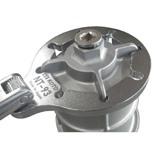 KOTO NT-93 オイルフィルターキャップレンチ 適応車種:日野(デュトロ・リエッセII)、トヨタ(ダイナ・トヨエース・コースター)等 江東産業