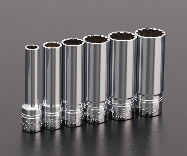 NEPROS NTB2L06WA 6.3sq.十二角ディープソケットセット6コ組 ネプロス