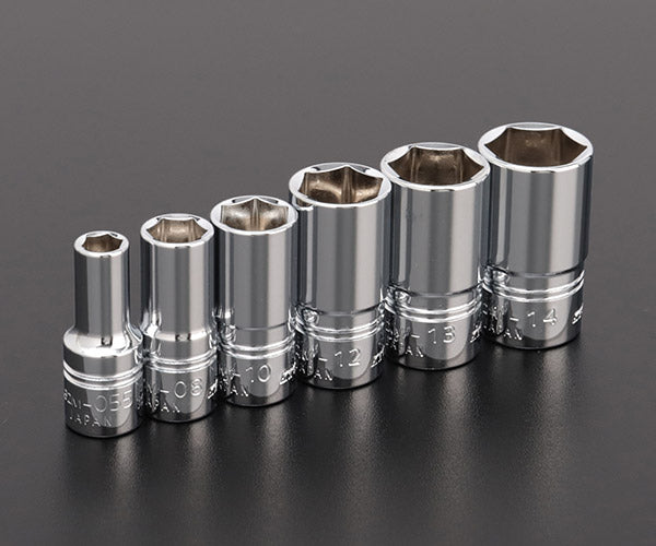 NEPROS NTB2M06A 6.3sq.セミディープソケットセット(六角) 6コ組 ネプロス