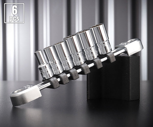 NEPROS NTB2M06WA 6.3sq.セミディープソケットセット(十二角) 6コ組 ネプロス