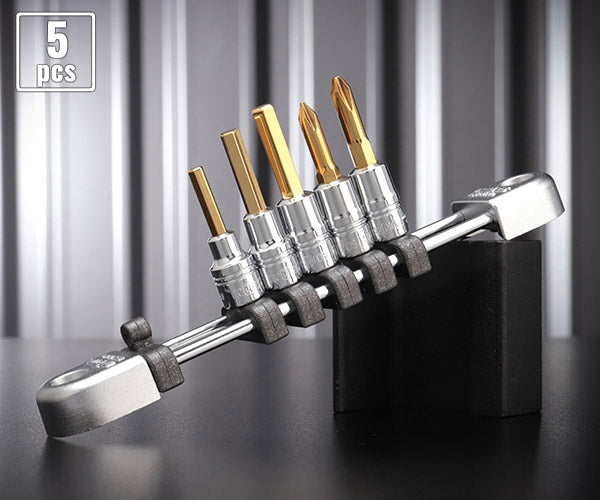 NEPROS NTBT205A 6.3sq.ヘキサゴンビットソケットセット5コ組 ネプロス