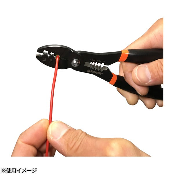 フジ矢 電工ペンチミニ(ファストン端子用) (FA203)(4952520067314) FUJIYA 工具