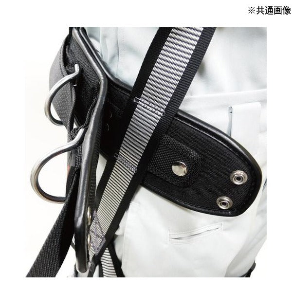 タジマ ワークポジショニング用胴当てベルトカーブ アルミワンタッチバックル黒 Sサイズ (WCXD1-WBCS)(4975364264992) TAJIMA TJMデザイン