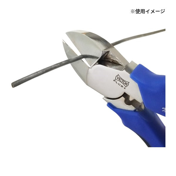 ビクター ビクタープラス偏芯強力ニッパー(薄刃) (ZD80-175)(4953998000766) VICTOR フジ矢