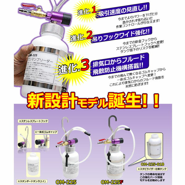 ハスコー 負圧式ワンマンブリーダー (ブレーキ、クラッチエアー抜きツール) OM-225 (4582605863038) HASCO