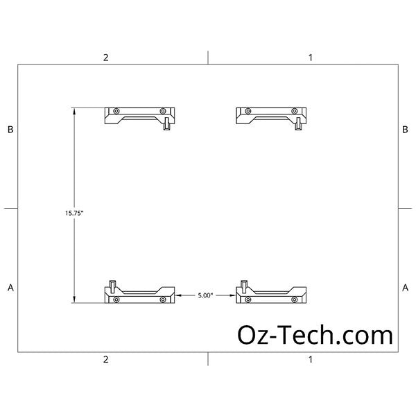 オズテック STACK TECH用 マウントブラケット 2個セット PETG 3Dプリント製 スタックテック対応 壁掛け 車載固定 (OZ-TB-02-3D)(4580662522325) OZ-TECH