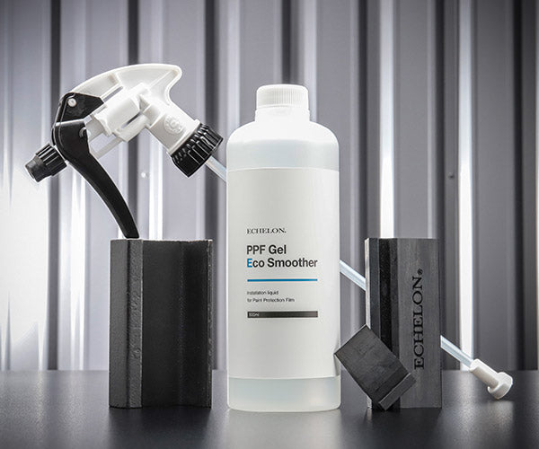 エシュロン カット済みヘッドライトプロテクションフィルム導入施工ツールセット P114-01(スムージーブレードL/S+ジェル・エコスムーサー500ml) ECHELON