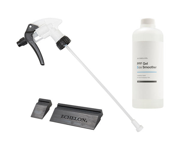 エシュロン カット済みヘッドライトプロテクションフィルム導入施工ツールセット P114-01(スムージーブレードL/S+ジェル・エコスムーサー500ml) ECHELON