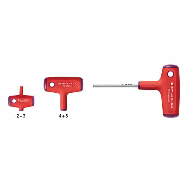 日本正規品 PBスイスツールズ クロスハンドル六角棒ドライバー (1206.2-60)(7610733287383)