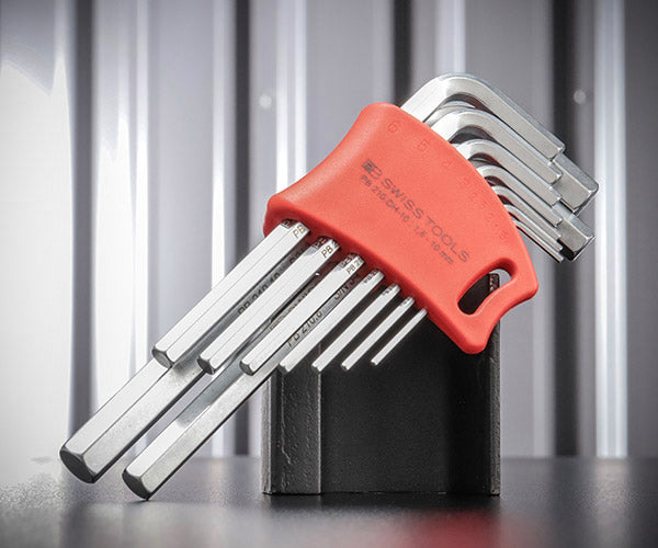 【ワケあり特価品】 (状態A) 日本正規品 PBスイスツールズ ホルダー付 六角棒レンチセット (210.DH-10CN)(7610733235735)